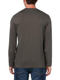 Базовий лонгслів Armani Exchange 1159861667 (Сірий S)