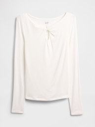 Женский лонгслив GAP 1159862737 (Молочный L)