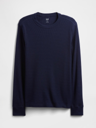 Мужской лонгслив GAP из вафельной ткани 1159862806 (Синий M)