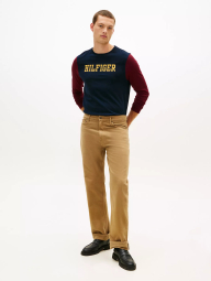 Мужской лонгслив Tommy Hilfiger с логотипом 1159862821 (Синий/Бордовый M)