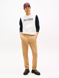 Мужской лонгслив Tommy Hilfiger с логотипом 1159862824 (Молочный M)