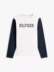 Мужской лонгслив Tommy Hilfiger с логотипом 1159862824 (Молочный M)