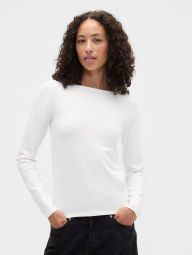 Базовый лонгслив GAP 1159862832 (Молочный L)