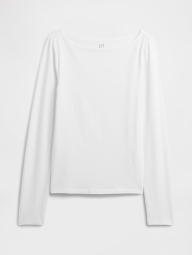 Базовый лонгслив GAP 1159862832 (Молочный L)