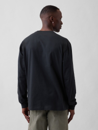 Базовый лонгслив GAP 1159862847 (Черный M)