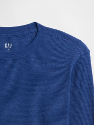Мужской лонгслив GAP из вафельной ткани 1159862868 (Синий XXL)