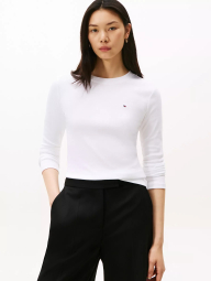 Женский лонгслив Tommy Hilfiger 1159863081 (Белый M)