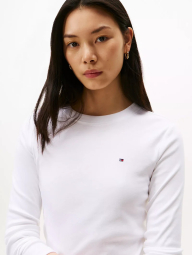 Женский лонгслив Tommy Hilfiger 1159863081 (Белый M)