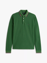 Мужской лонгслив-поло Tommy Hilfiger 1159863156 (Зеленый L)