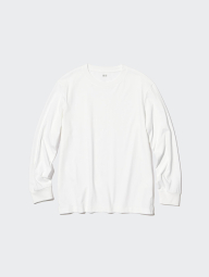Однотонный лонгслив UNIQLO 1159863793 (Белый 3XL)