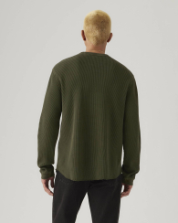 Чоловічий лонгслів Levi's із вафельної тканини 1159864518 (Зелений L)