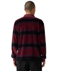 Мужской лонгслив-поло Levi's велюровый 1159864747 (Бордовый XL)