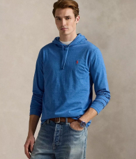 Лонгслив мужской Polo Ralph Lauren с капюшоном 1159865104 (Синий XL)