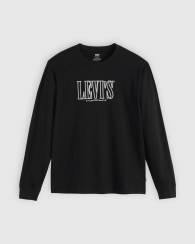 Мужской лонгслив Levi's с логотипом 1159865606 (Черный L)