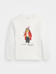 Детский лонгслив Polo Ralph Lauren с принтом 1159873485 (Молочный M) на рост 140-149 см