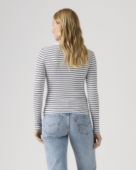 Женский лонгслив Levi's кофта в полоску 1159919125 (Белый S)