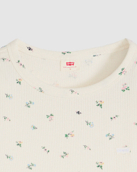 Женский лонгслив Levi's кофта с принтом 1159921490 (Молочный S)