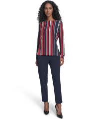 Женский лонгслив Tommy Hilfiger 1160096205 (Синий/Красный XL)