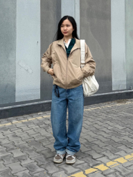 Еластичний лонгслів хенлі UNIQLO в рубчик 1160153910 (Зелений M)