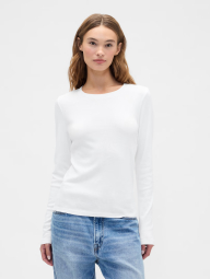 Женский базовый лонгслив GAP 1160164773 (Белый XXL)
