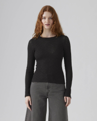 Жаккардовый лонгслив Levi's 1160377398 (Черный XS)