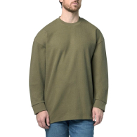 Мужской лонгслив HUGO by Hugo Boss из вафельной ткани 1160404982 (Зеленый XXL)