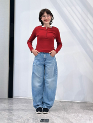 Лонгслив UNIQLO в рубчик 1160532000 (Красный L)