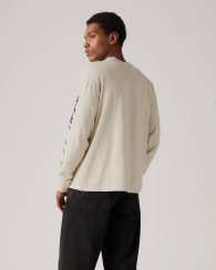 Мужской лонгслив Levi's с принтом 1160824458 (Молочный M)