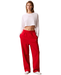 Укороченный женский лонгслив Calvin Klein с логотипом 1161436655 (Белый XXL)
