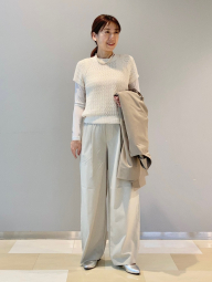 Полупрозрачный лонгслив UNIQLO 1161513304 (Молочный L)