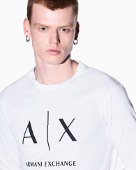 Лонгслив Armani Exchange 1162219445 (Белый L)