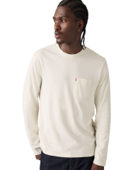 Мужской лонгслив Levi's с карманом 1162314897 (Молочный M)