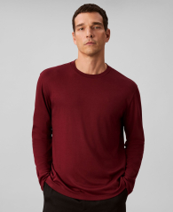 Мужской лонгслив Calvin Klein с логотипом 1162519596 (Бордовый XXL)