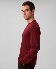 Мужской лонгслив Calvin Klein с логотипом 1162519596 (Бордовый XXL)