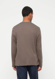 Мужской лонгслив Calvin Klein с логотипом 1162521144 (Коричневый L)