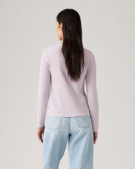 Женский вафельный лонгслив Henley Levi's кофта 1162615081 (Сиреневый XS)