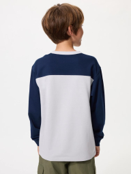 Детский лонгслив UNIQLO 1162744483 (Синий/Серый 11-12) на рост 145-155 см