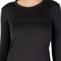 Чоловічий лонгслів Armani Exchange з вишивкою 1162780134 (Чорний L)