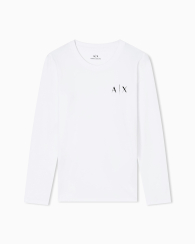 Женский лонгслив Armani Exchange со стразами 1162895072 (Белый XL)