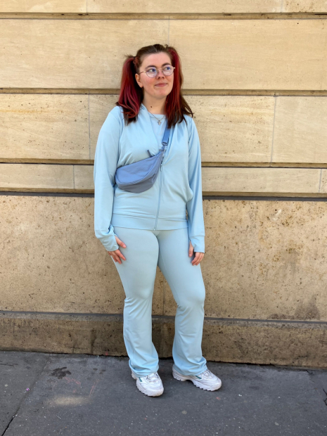 Мягкие расклешенные леггинсы Uniqlo лосины 1159841668 (Голубой M)