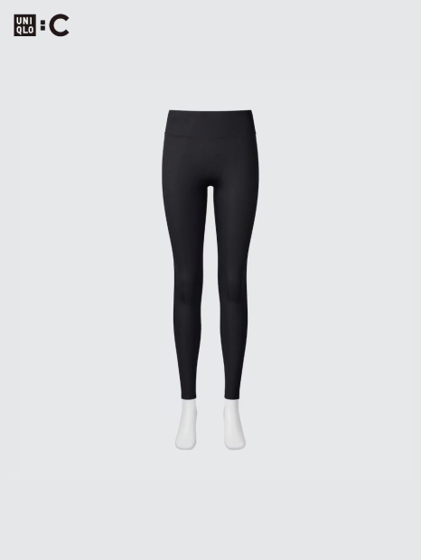 Женские леггинсы Uniqlo лосины с технологией AIRism 1159842672 (Черный S)