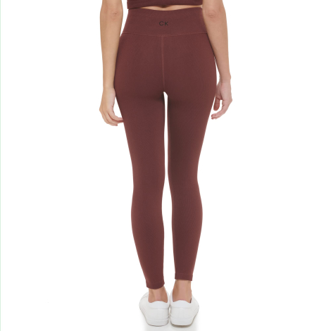 Леггинсы с высокой посадкой Calvin Klein лосины в рубчик 1159842724 (Коричневый M)
