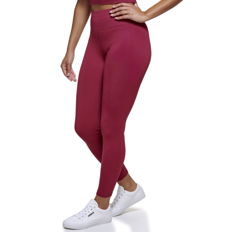 Леггинсы с высокой посадкой Calvin Klein лосины в рубчик 1159850886 (Бордовый XL)