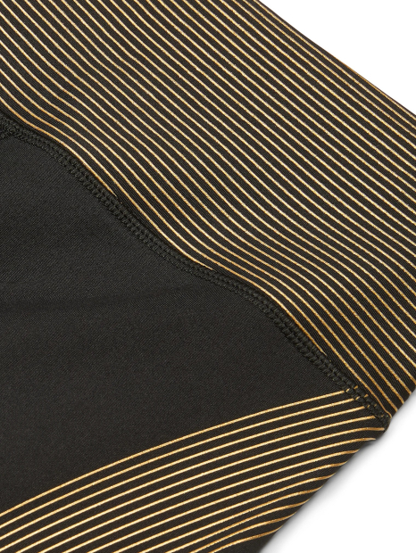 Спортивные лосины Victoria's Secret леггинсы 1159852339 (Черный/Золотистый L)