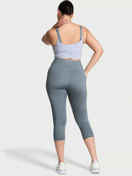 Спортивные леггинсы-капри Victoria's Secret VSX с карманами 1161191902 (Серый XS)