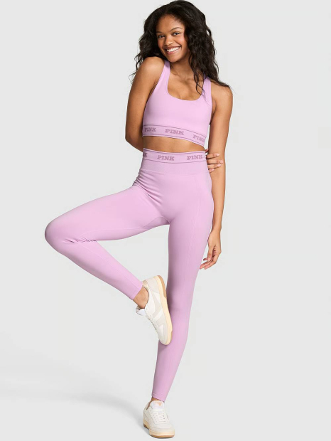 Лосины спортивные Victoria's Secret Pink леггинсы 1162060412 (Сиреневый S)