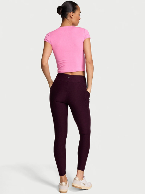 Спортивные лосины Victoria's Secret леггинсы 1162118360 (Бордовый S)