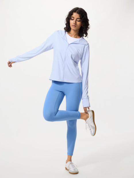 Женские леггинсы Ultra Stretch Active Uniqlo лосины 1162939045 (Голубой L)