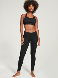 Леггинсы спортивные Yoga Mid-Rise Foldover от Victoria's Secret 1159841639 (Черный S)