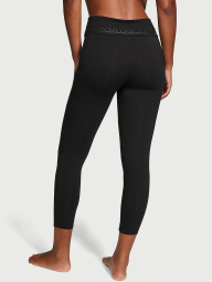Леггинсы спортивные Yoga Mid-Rise Foldover от Victoria's Secret 1159841639 (Черный S)